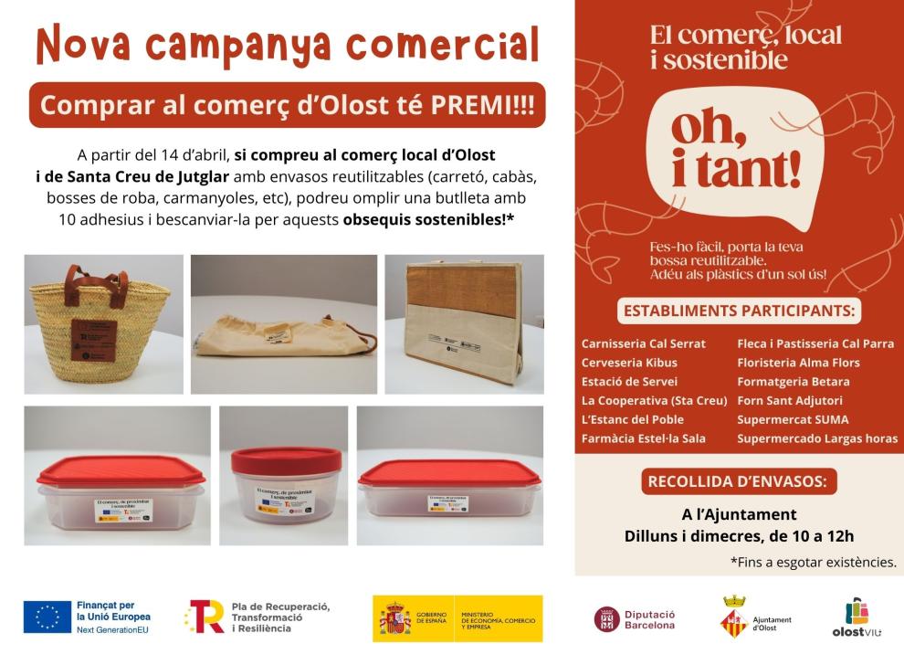 Nova Campanya per promoure el Comerç Local i Sostenible a Olost